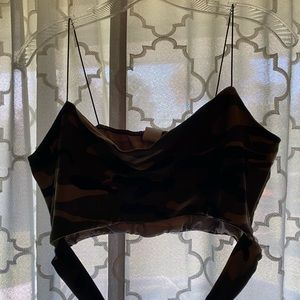 Camouflaged crop top